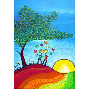 Grafika Kids (01719) - Anne Poire, Patrick Guallino: "Signes et Sillons de Bonheur" - 12 brikker puslespil