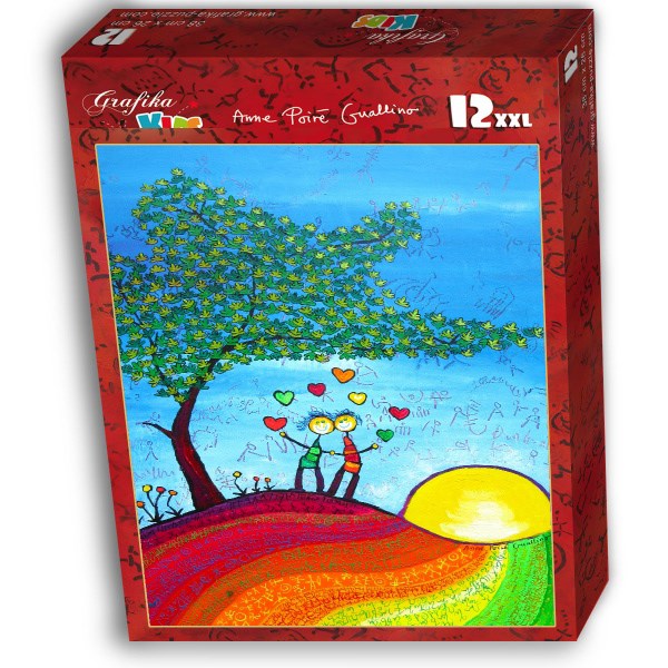 Grafika Kids (01719) - Anne Poire, Patrick Guallino: "Signes et Sillons de Bonheur" - 12 brikker puslespil