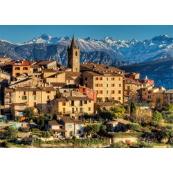 Jumbo (18831) - "Alps Near Cote d'Azur" - 1000 brikker puslespil