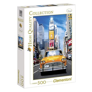 Clementoni (30338) - "Taxi in Times Square" - 500 brikker puslespil
