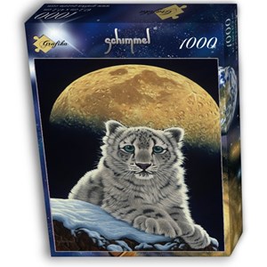 Grafika (02410) - Schim Schimmel, William Schimmel: "Moon Leopard" - 1000 brikker puslespil