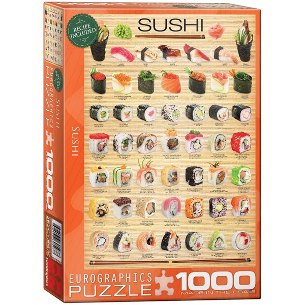 Eurographics (6000-0597) - "Sushi" - 1000 brikker puslespil
