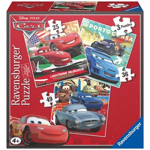 Ravensburger (07258) - "Cars" - 25 36 49 brikker puslespil