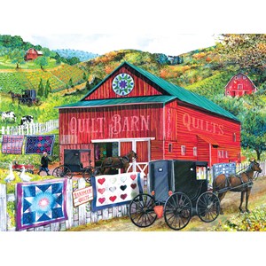 SunsOut (28785) - Tom Wood: "Stopping at the Quilt Barn" - 1000 brikker puslespil