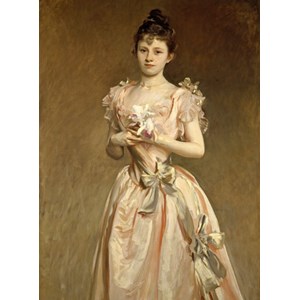 Grafika (02066) - John Singer Sargent: "Miss Grace Woodhouse, 1890" - 2000 brikker puslespil