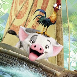 Ravensburger (08004) - "Vaianas voyage" - 49 brikker puslespil