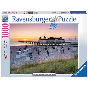 Ravensburger (19112) - "Ostseebad Ahlbeck, Usedom" - 1000 brikker puslespil