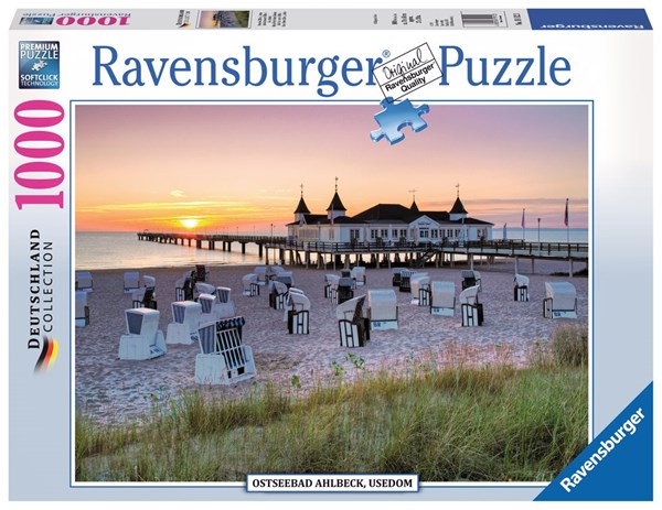 Ravensburger (19112) - "Ostseebad Ahlbeck, Usedom" - 1000 brikker puslespil