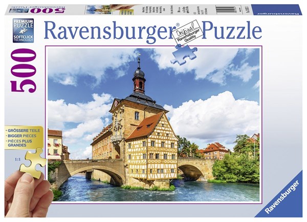 Ravensburger (13651) - "Rathaus, Bamberg" - 500 brikker puslespil