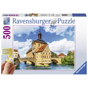 Ravensburger (13651) - "Rathaus, Bamberg" - 500 brikker puslespil