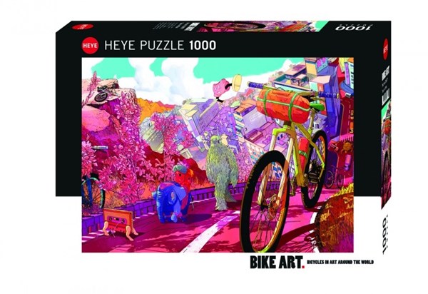 Heye (29677) - "Tour in Pink" - 1000 brikker puslespil