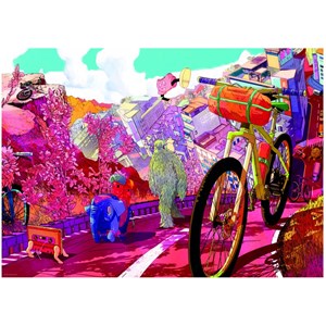 Heye (29677) - "Tour in Pink" - 1000 brikker puslespil