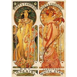 D-Toys (66930-MU05) - Alphonse Mucha: "Moet and Chandon, Cremant Imperial" - 1000 brikker puslespil