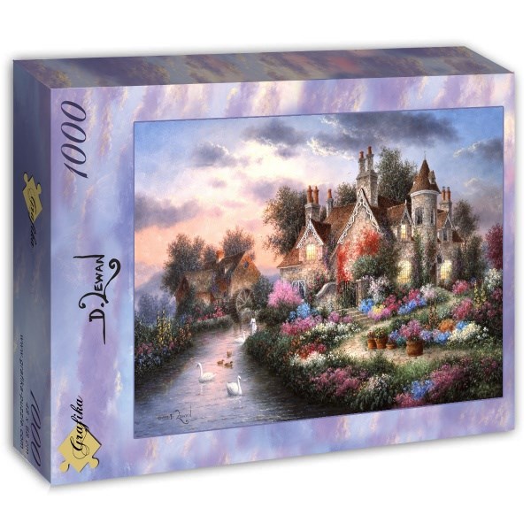 Grafika (T-00508) - Dennis Lewan: "Mill Creek Manor" - 1000 brikker puslespil
