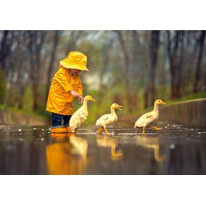 Castorland (B-52264) - "Rainy Day Friends" - 500 brikker puslespil