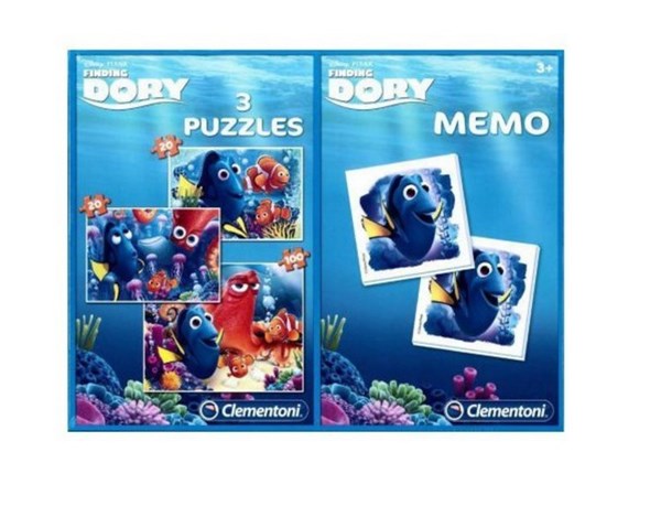 Clementoni (07811) - "Dory + Memo - Nemo" - 20 100 brikker puslespil