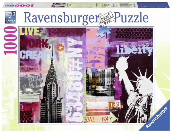 Ravensburger (19613) - "Collage New York City" - 1000 brikker puslespil