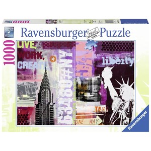Ravensburger (19613) - "Collage New York City" - 1000 brikker puslespil
