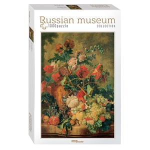 Step Puzzle (79210) - Jan van Huysum: "Flowers and Fruit" - 1000 brikker puslespil