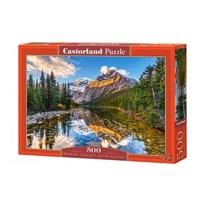 Castorland (B-52455) - "Morning Sunlight in the Rockies" - 500 brikker puslespil