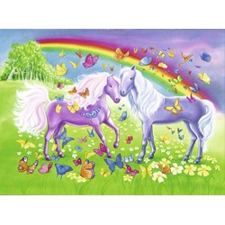 Ravensburger (09193) - "Rainbow Horses" - 24 brikker puslespil