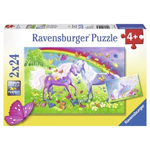 Ravensburger (09193) - "Rainbow Horses" - 24 brikker puslespil