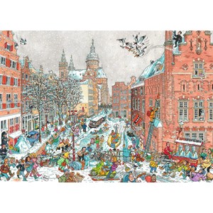 Ravensburger (19789) - "Amsterdam in Winter" - 1000 brikker puslespil