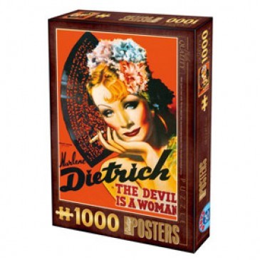 D-Toys (67555-VP10) - "Marlene Dietrich, Djævelen" - 1000 brikker puslespil
