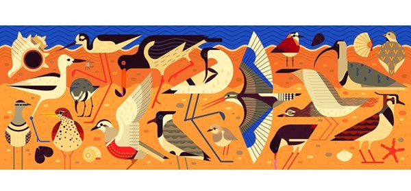 Djeco (07648) - "Birds" - 1000 brikker puslespil