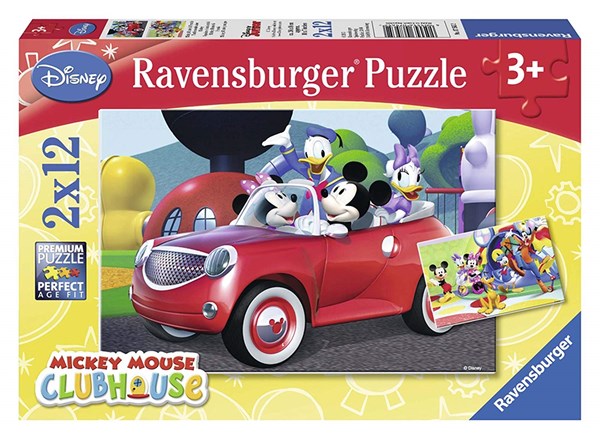 Ravensburger (07565) - "Mickey and His Friends" - 12 brikker puslespil