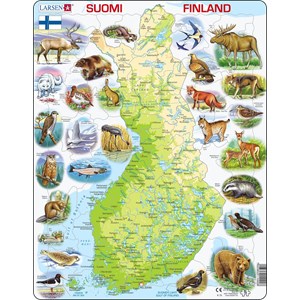 Larsen (K75) - "Finland Physical With Animals" - 78 brikker puslespil