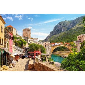 Castorland (C-151387) - "The Old Town of Mostar" - 1500 brikker puslespil