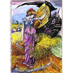 Grafika (00508) - "Affiche Genetic Engineering Inc., 1898" - 2000 brikker puslespil