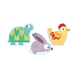 Djeco (07142) - "In the Fields" - 4 6 9 brikker puslespil