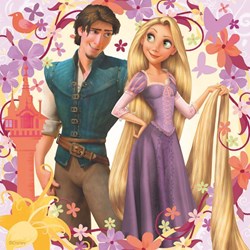 Ravensburger (09298) - "Princesse Rapunzel and Flynn Rider" - 49 brikker puslespil