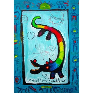 Grafika (02446) - Anne Poire, Patrick Guallino: "Loup Heureux" - 1000 brikker puslespil