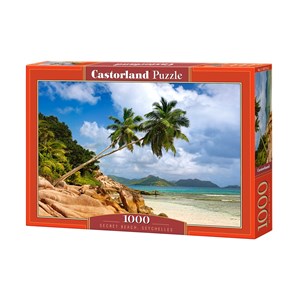 Castorland (C-103713) - "Secret Beach, Seychelles" - 1000 brikker puslespil
