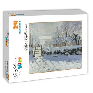 Grafika (00226) - Claude Monet: "The Magpie, 1868-1869" - 24 brikker puslespil