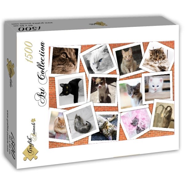 Grafika (T-00382) - "Cats" - 1500 brikker puslespil
