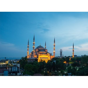 Grafika (00404) - "Blue Mosque, Turkey" - 300 brikker puslespil