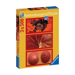 Ravensburger (16284) - "Natural Impressions in Red" - 500 brikker puslespil