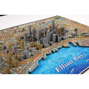 4D Cityscape (40084) - "Seattle" - 1100 brikker puslespil