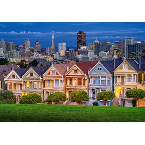 Castorland (C-103751) - "Painted Ladies, San Francisco" - 1000 brikker puslespil