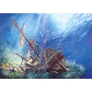 Castorland (C-200252) - "Sunk Galleon" - 2000 brikker puslespil