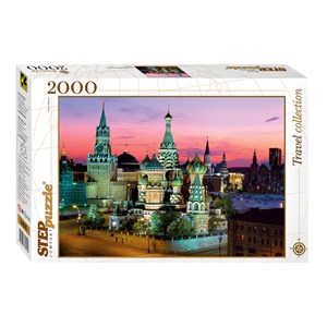 Step Puzzle (84025) - "Saint Basil's cathedral, Moscow" - 2000 brikker puslespil