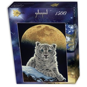 Grafika (T-00411) - Schim Schimmel, William Schimmel: "Moon Leopard" - 1500 brikker puslespil