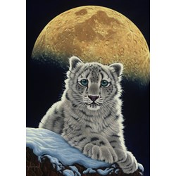 Grafika (T-00411) - Schim Schimmel, William Schimmel: "Moon Leopard" - 1500 brikker puslespil