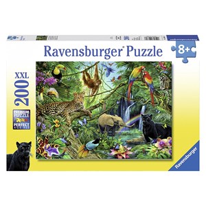 Ravensburger (12660) - "Animals of the Jungle" - 200 brikker puslespil