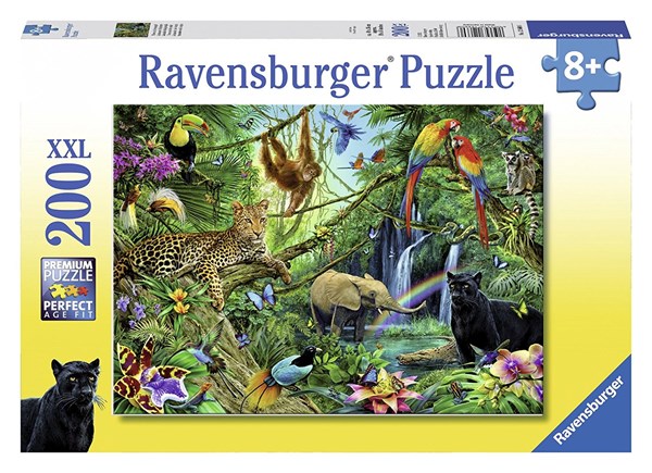 Ravensburger (12660) - "Animals of the Jungle" - 200 brikker puslespil