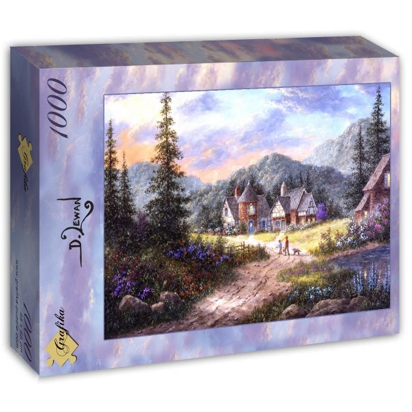 Grafika (T-00500) - Dennis Lewan: "Hills Of Bavaria" - 1000 brikker puslespil
